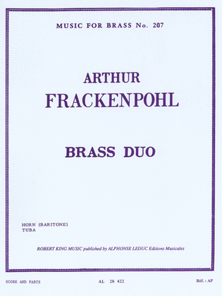 Book cover for Brass Duo (horn & Tuba)