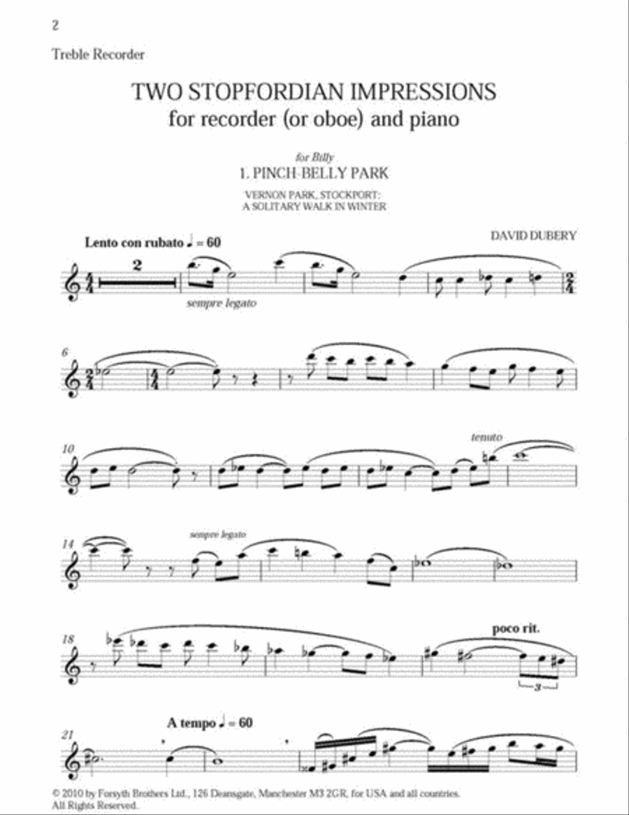Two Stopfordian Impressions Oboe scores gallery preview page 2