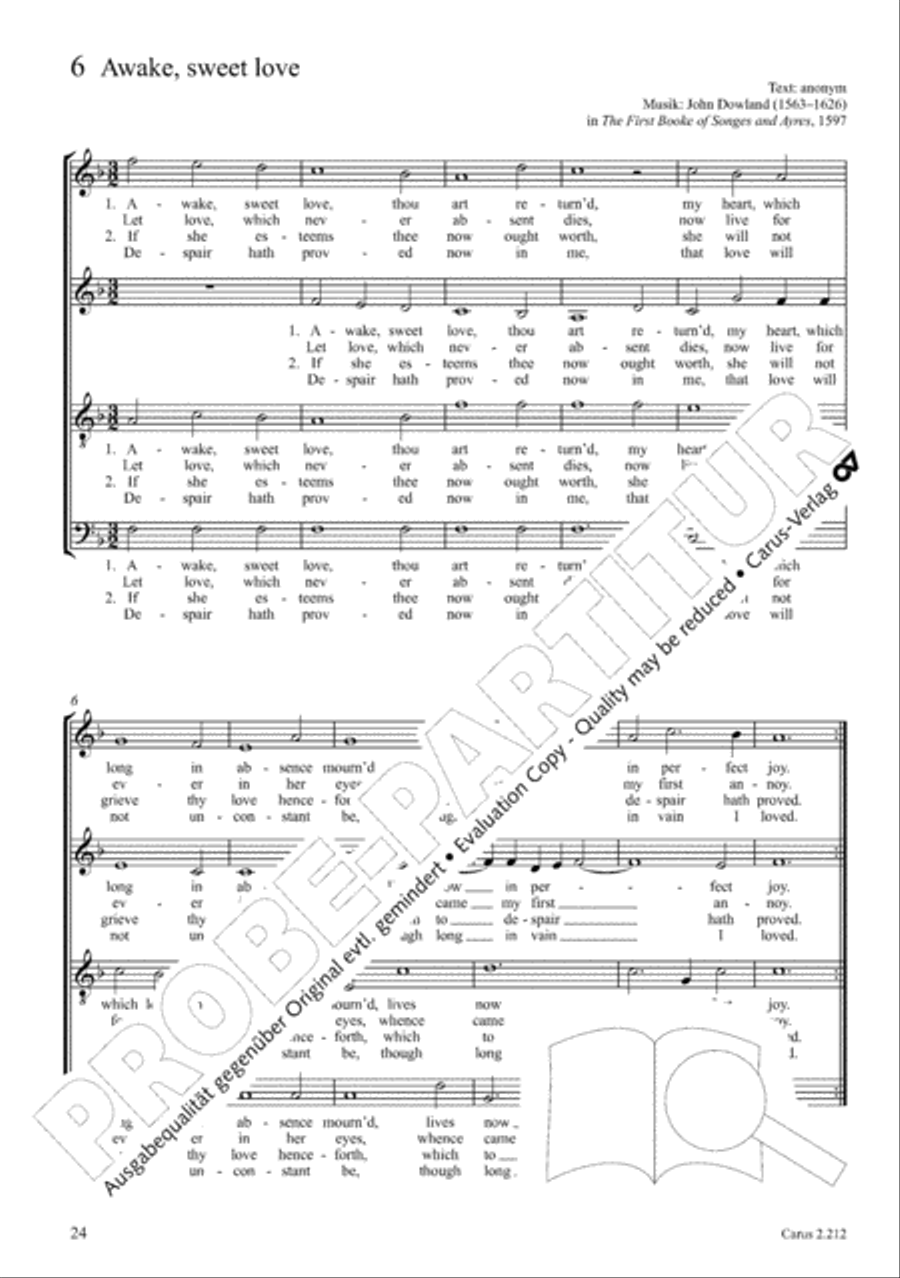 Love songs. Choral collection with CD 4-Part scores gallery preview page 21