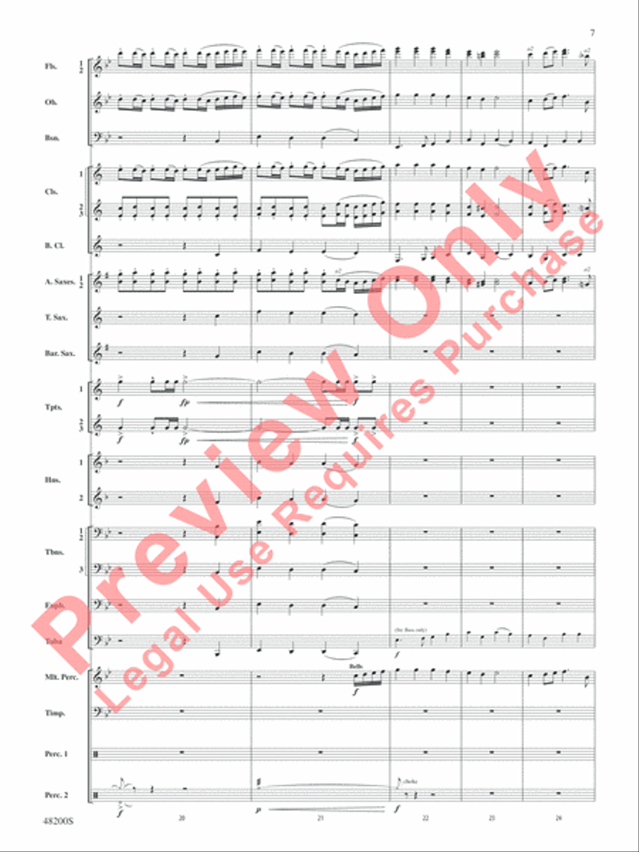 Angels of Joy! Concert Band scores gallery preview page 8