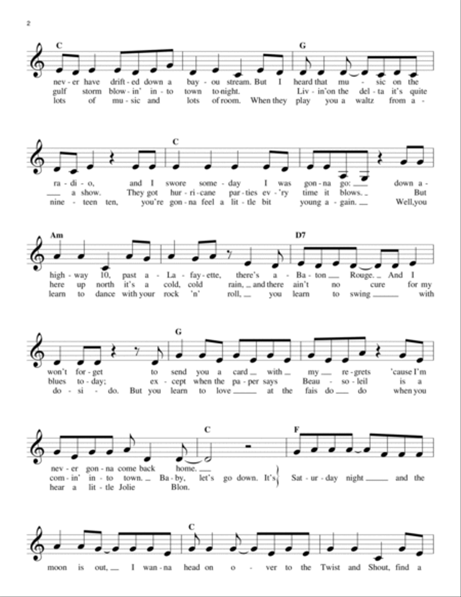Down At The Twist And Shout Acoustic Guitar scores gallery preview page 2