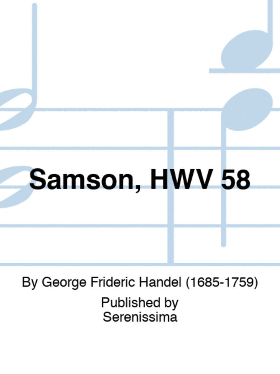 Samson, HWV 58 Score scores gallery preview page 1