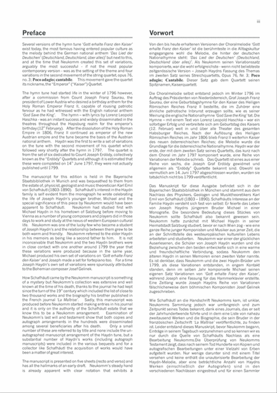VI Variations sur le chant national 