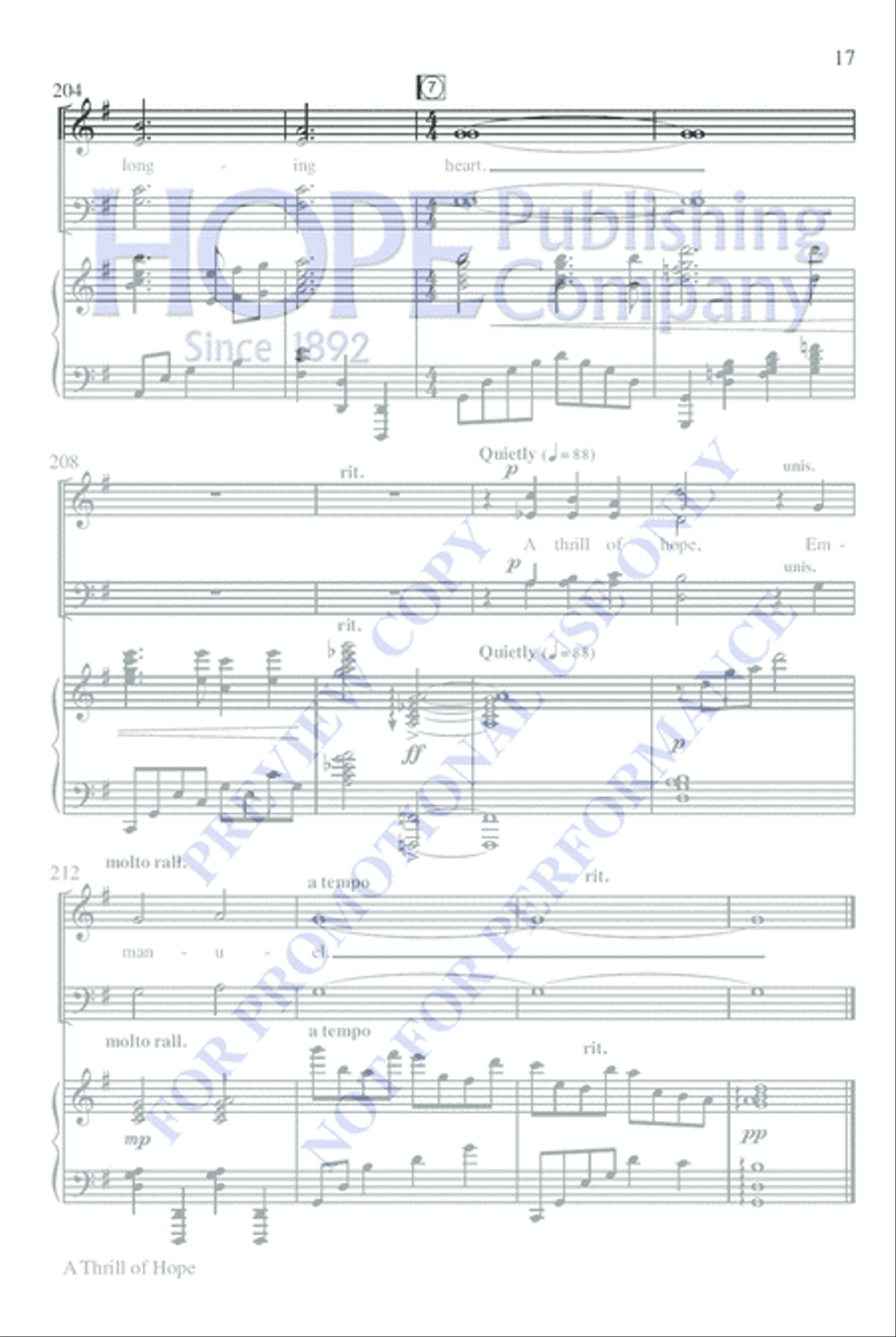 A Thrill of Hope Choir scores gallery preview page 21