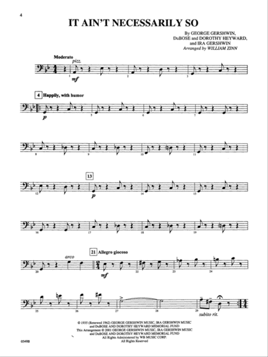Porgy and Bess for Strings String Orchestra scores gallery preview page 6