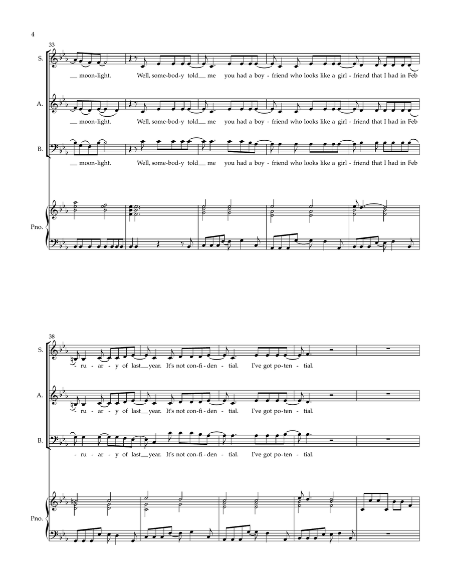 Somebody Told Me Somebody Told Me 3-Part scores gallery preview page 4