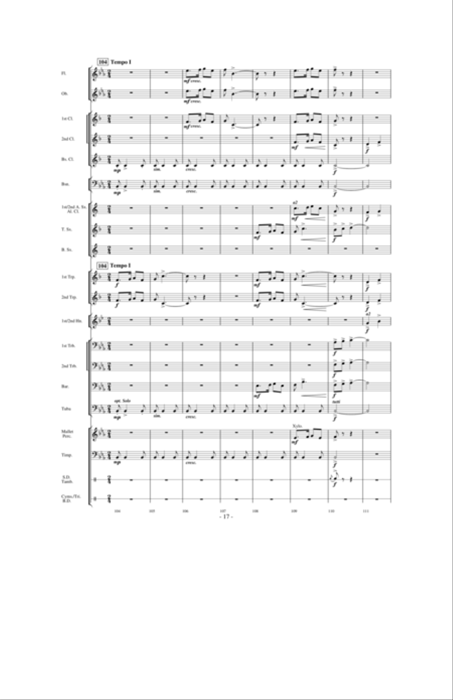 Aspen Overture Concert Band scores gallery preview page 16