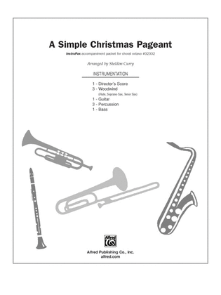 Book cover for A Simple Christmas Pageant