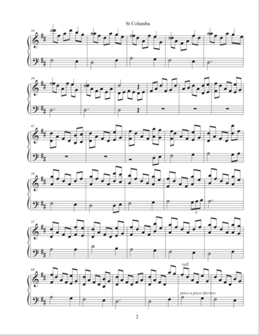 St. Columba Piano Solo scores gallery preview page 2
