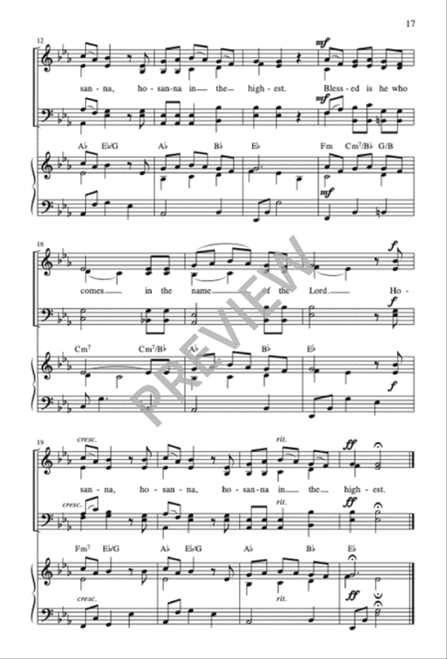 Missa de Lumine 4-Part scores gallery preview page 19