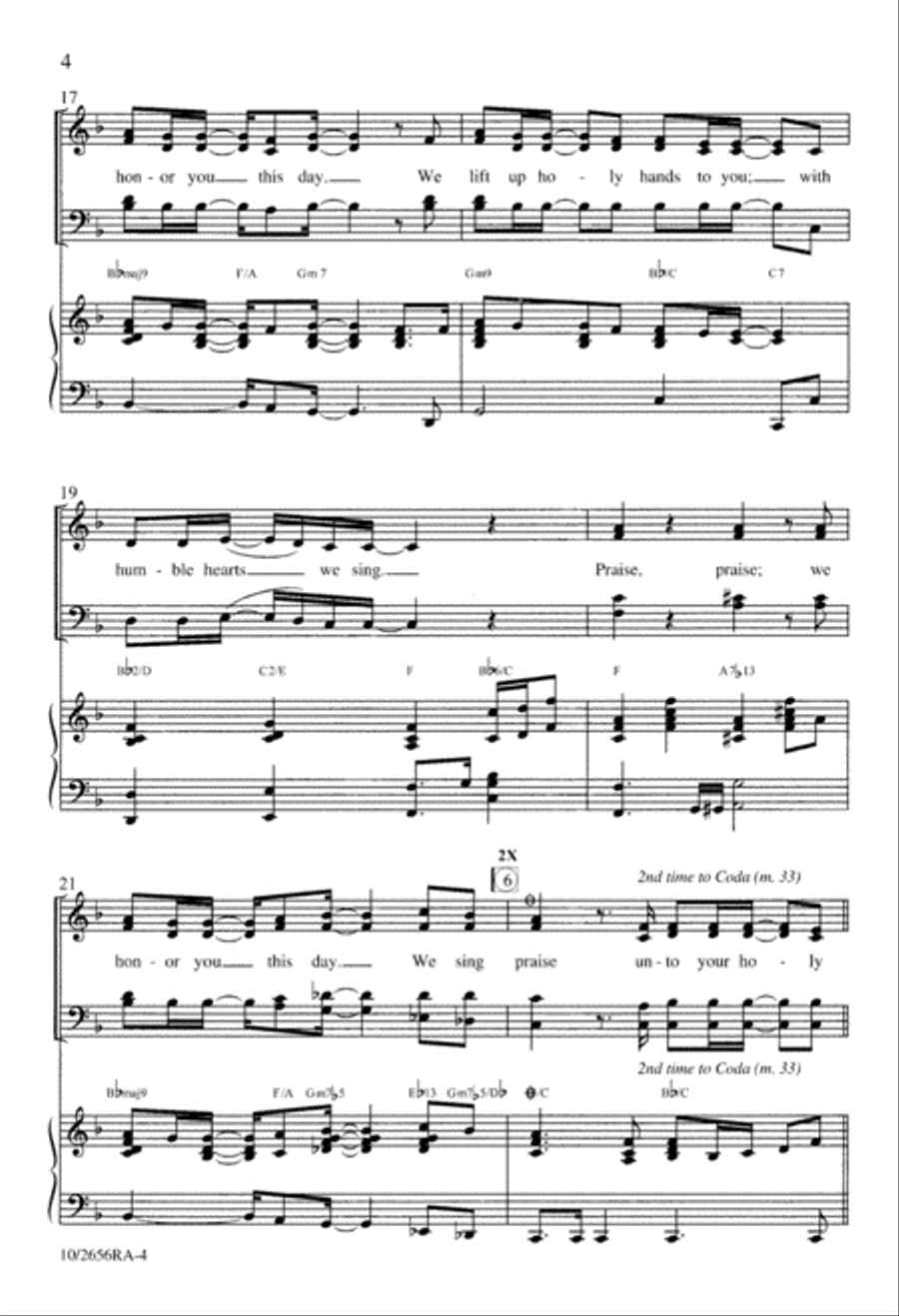 Praise 4-Part scores gallery preview page 4