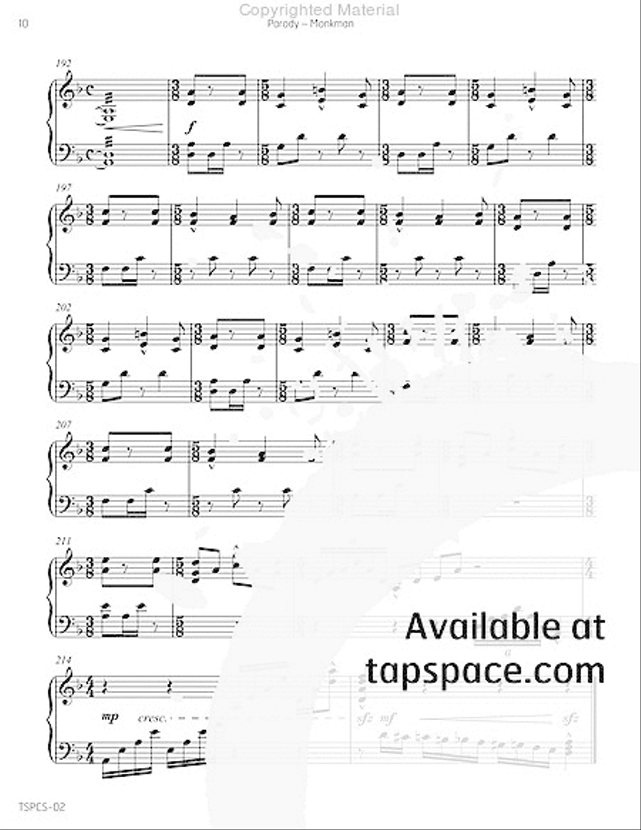 Parody Parody Marimba scores gallery preview page 13