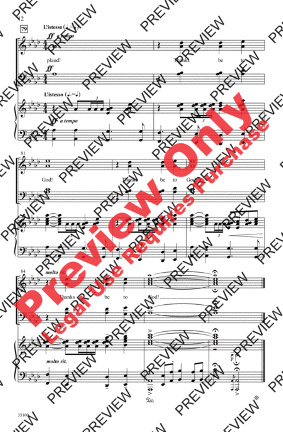 Thanks Be to God 4-Part scores gallery preview page 12