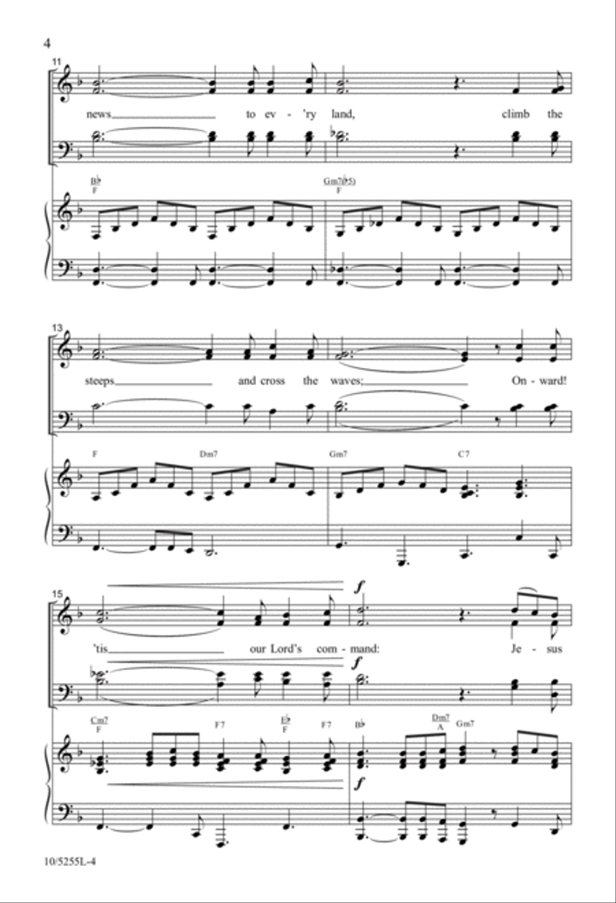 We Have Heard the Joyful Sound 4-Part scores gallery preview page 4