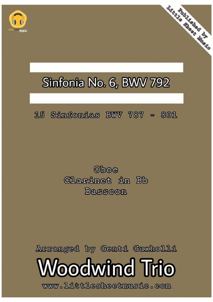Sinfonia No. 6 in E Major, BWV 792 image number null