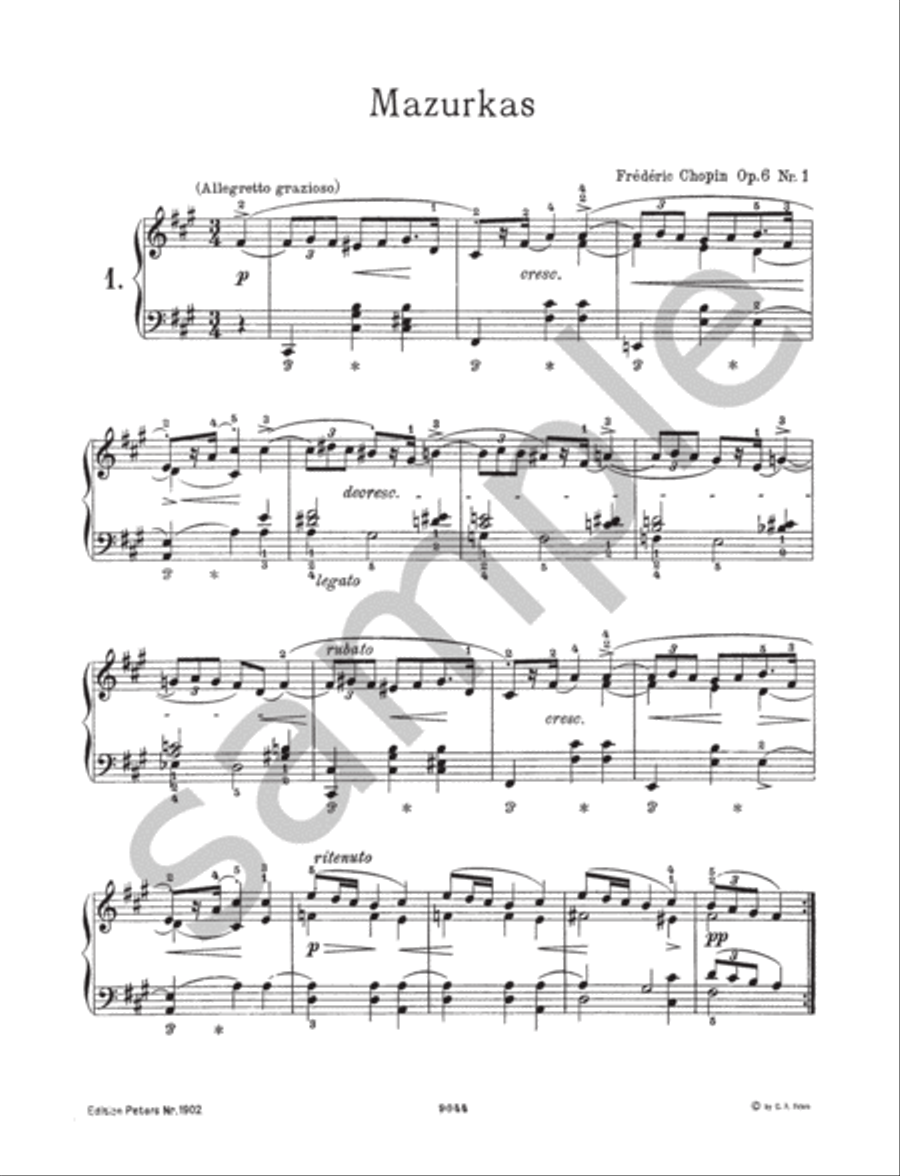 Mazurkas for Piano Mazurkas for Piano Piano scores gallery preview page 4