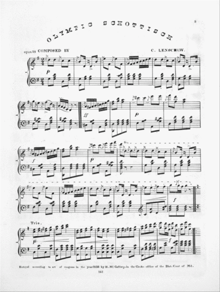 Olympic Schottisch Piano Solo scores gallery preview page 2
