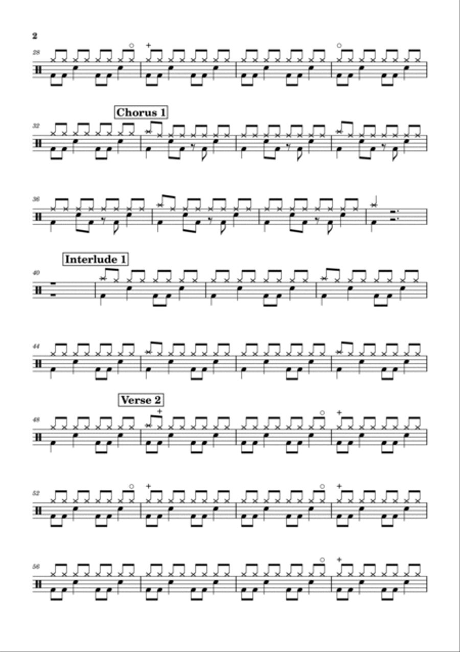Yellow Drum Set scores gallery preview page 2