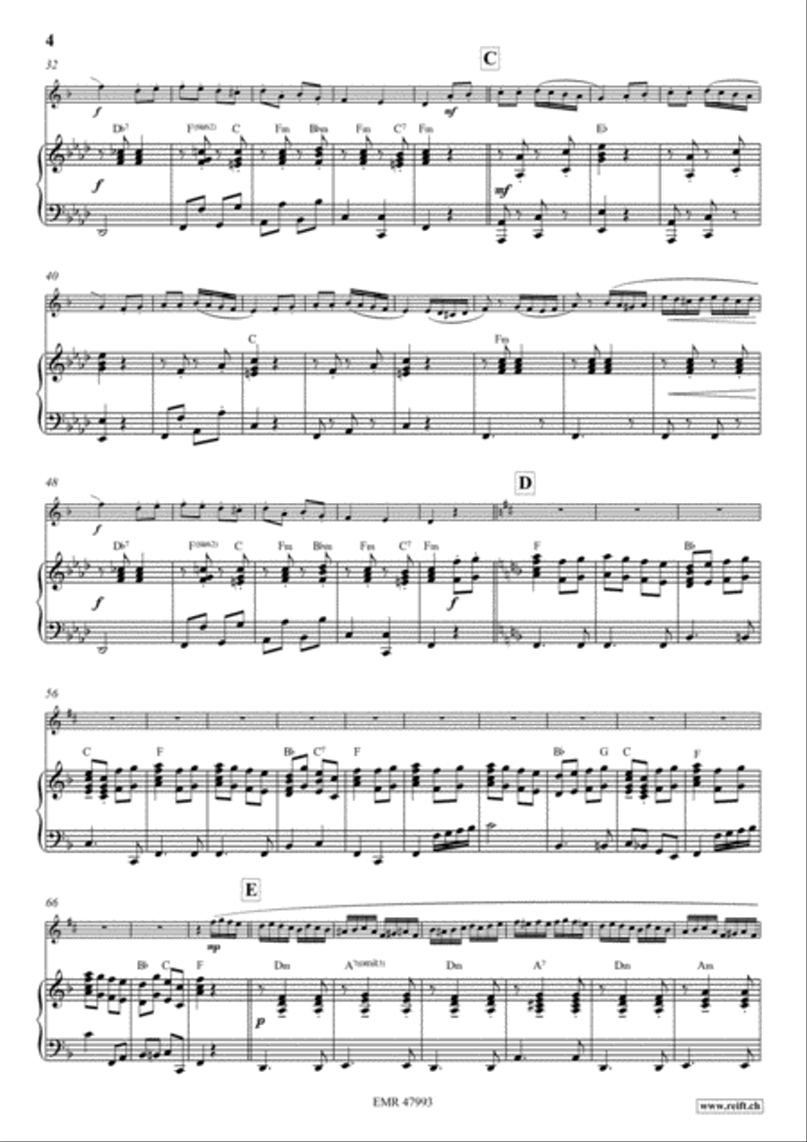 Solo Alla Turca Alto Saxophone scores gallery preview page 5