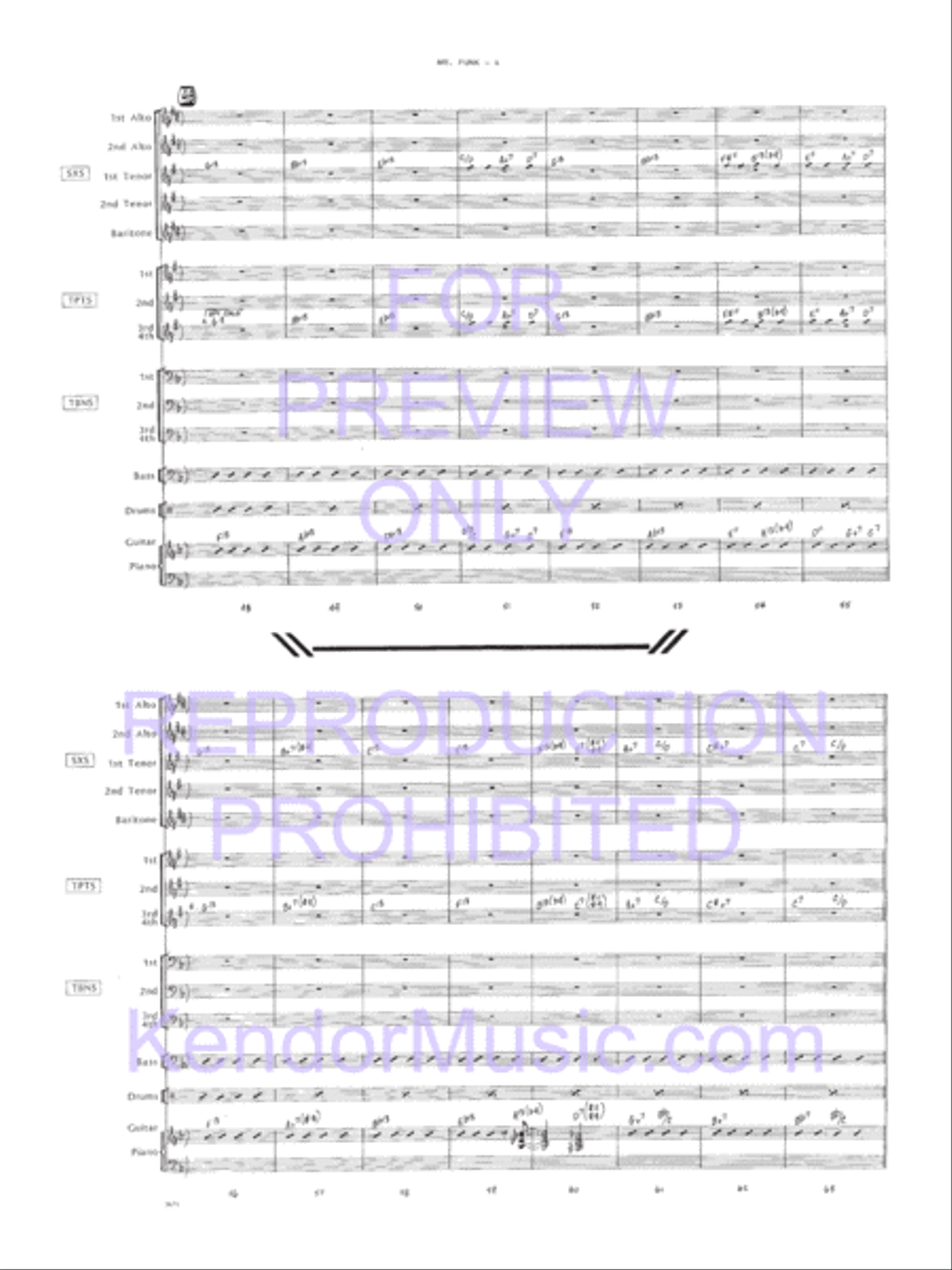 Mr. Funk Jazz Ensemble scores gallery preview page 5