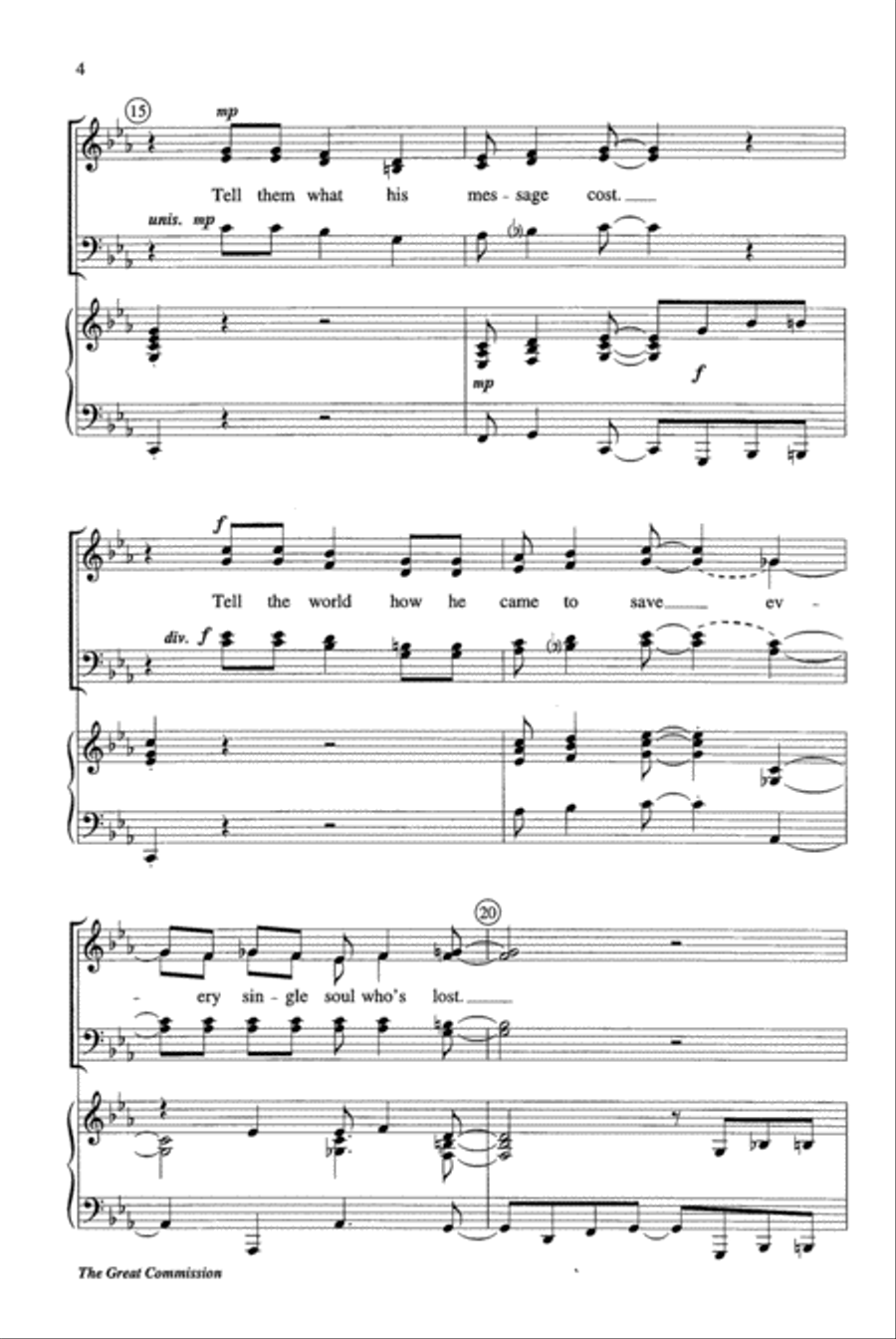 The Great Commission 4-Part scores gallery preview page 4