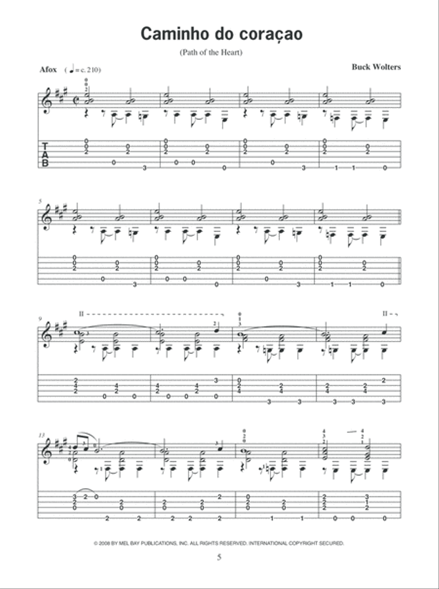 Popular Guitar Styles - Samba & Bossa Nova Acoustic Guitar scores gallery preview page 6