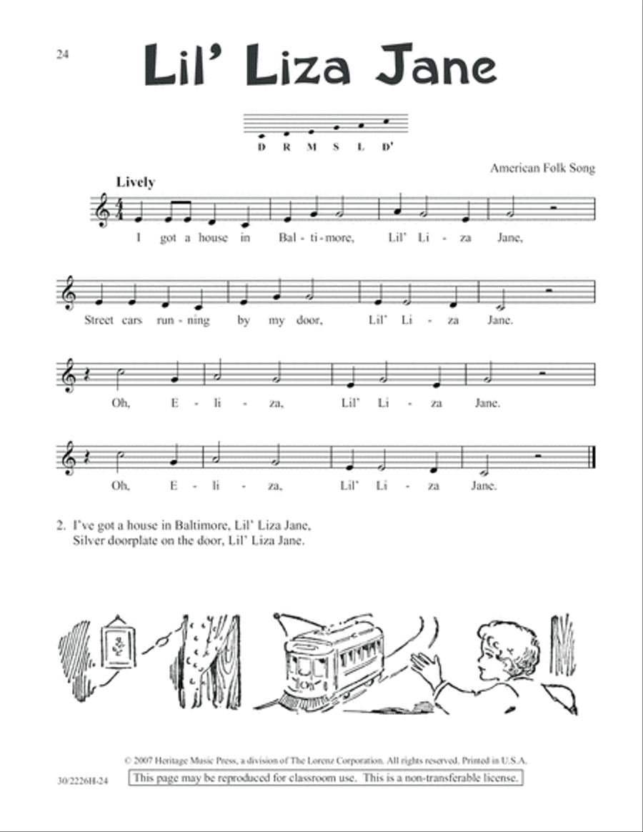 One-A-Day Warm-Ups for Orff Instruments Unison Choir scores gallery preview page 25