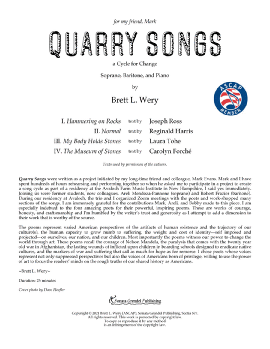 Quarry Songs image number null