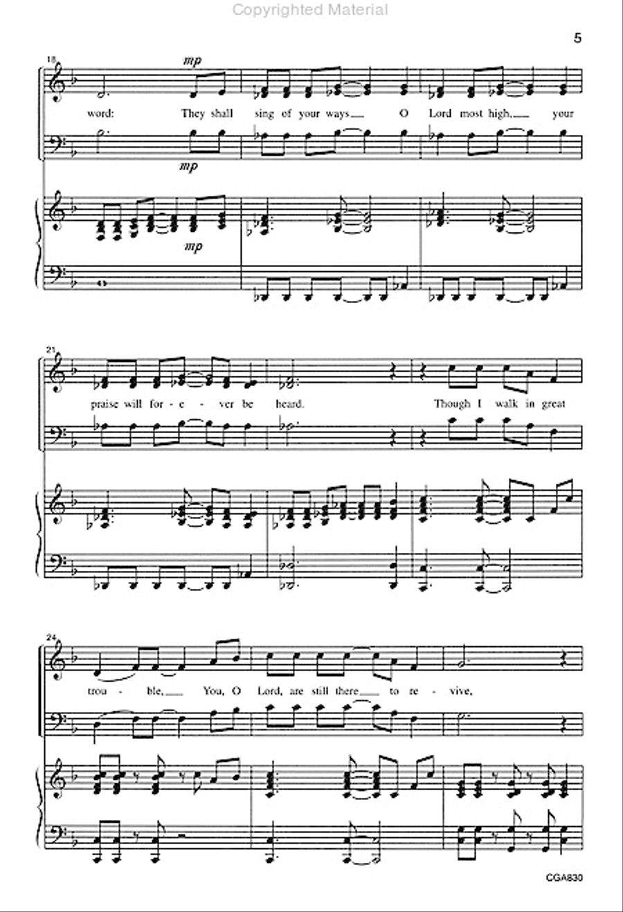 The Song of My Soul 4-Part scores gallery preview page 4