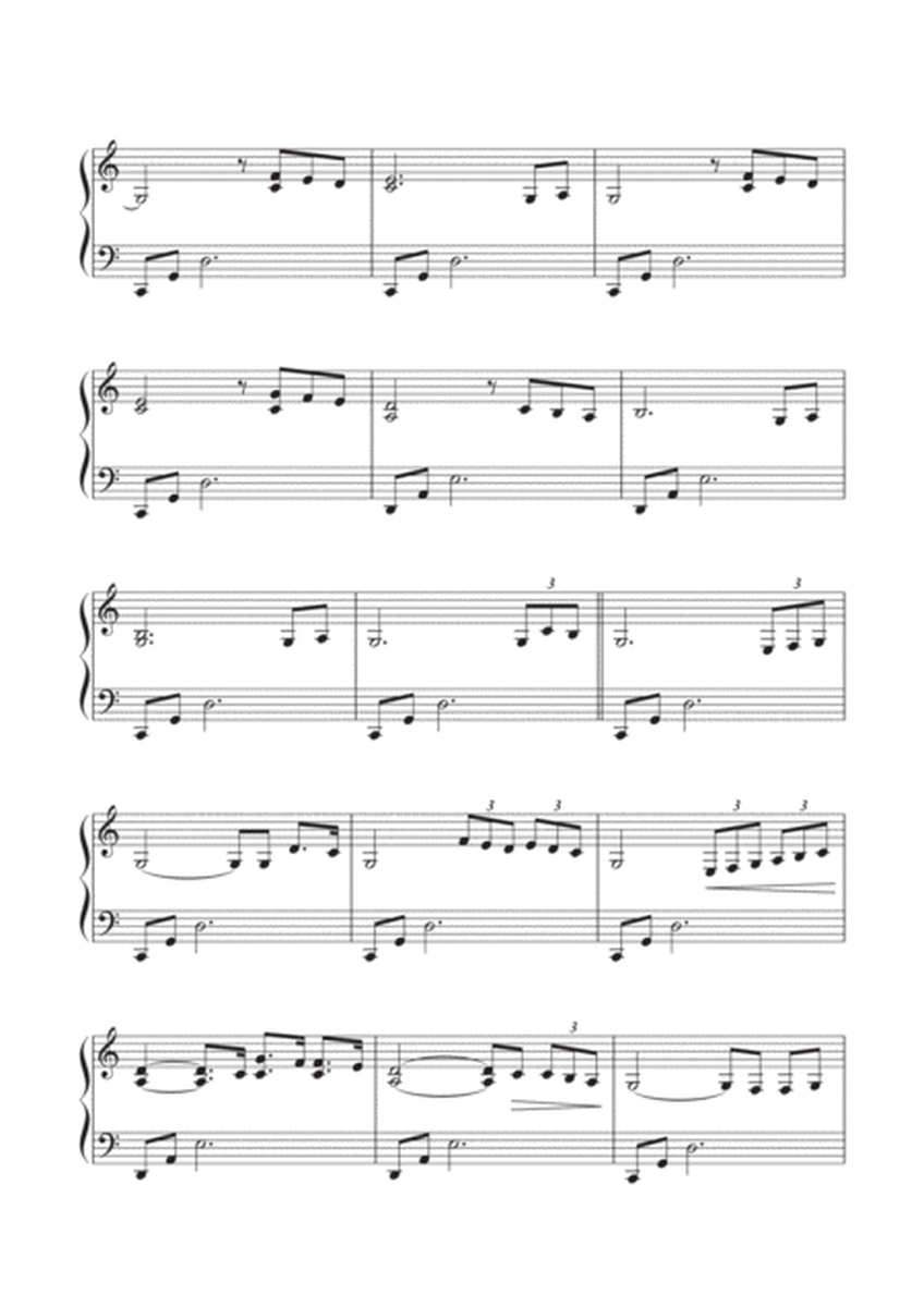 Easy Slow Piano Solo Sheet Music “Beech Forest” image number null