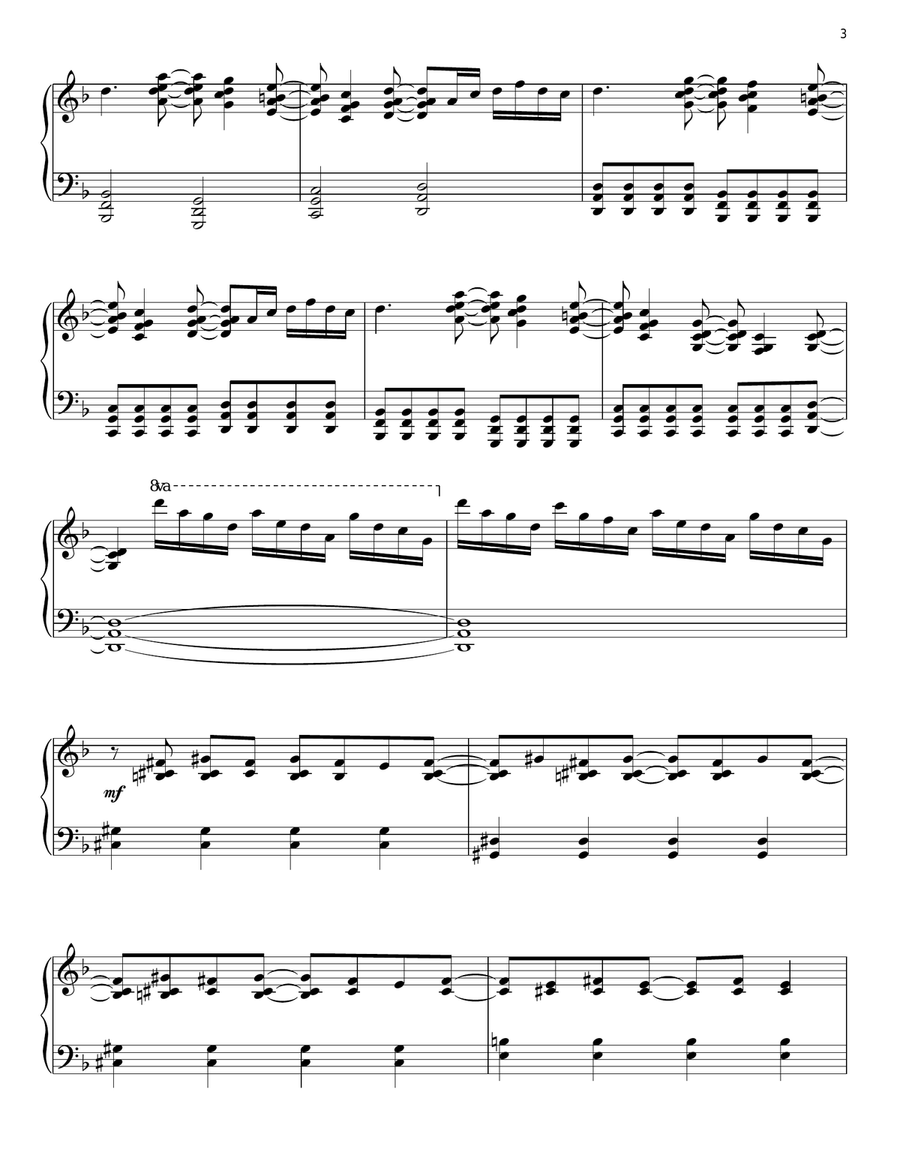 Layla Piano Solo scores gallery preview page 3
