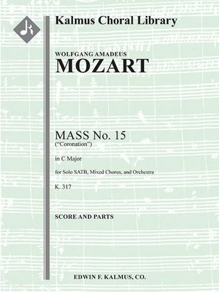 Book cover for Mass No. 15 in C, K. 317 (Coronation Mass)