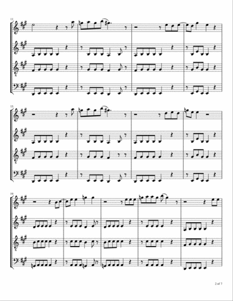 Mississippi Queen Woodwind Quartet scores gallery preview page 3