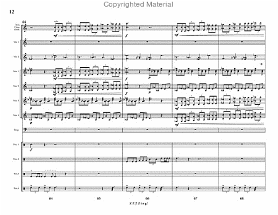 ZZZZing! Percussion Ensemble scores gallery preview page 13