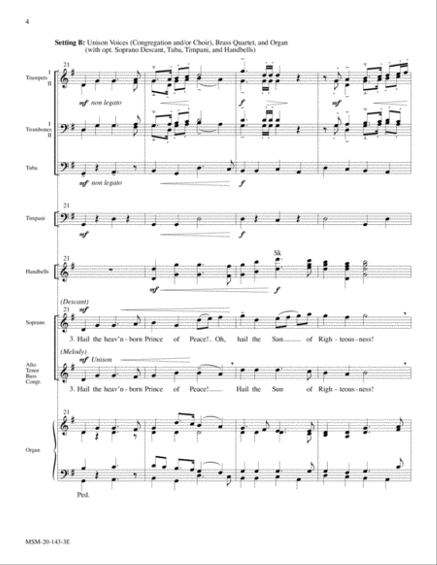 Hark! The Herald Angels Sing (Mendelssohn) 4-Part scores gallery preview page 4