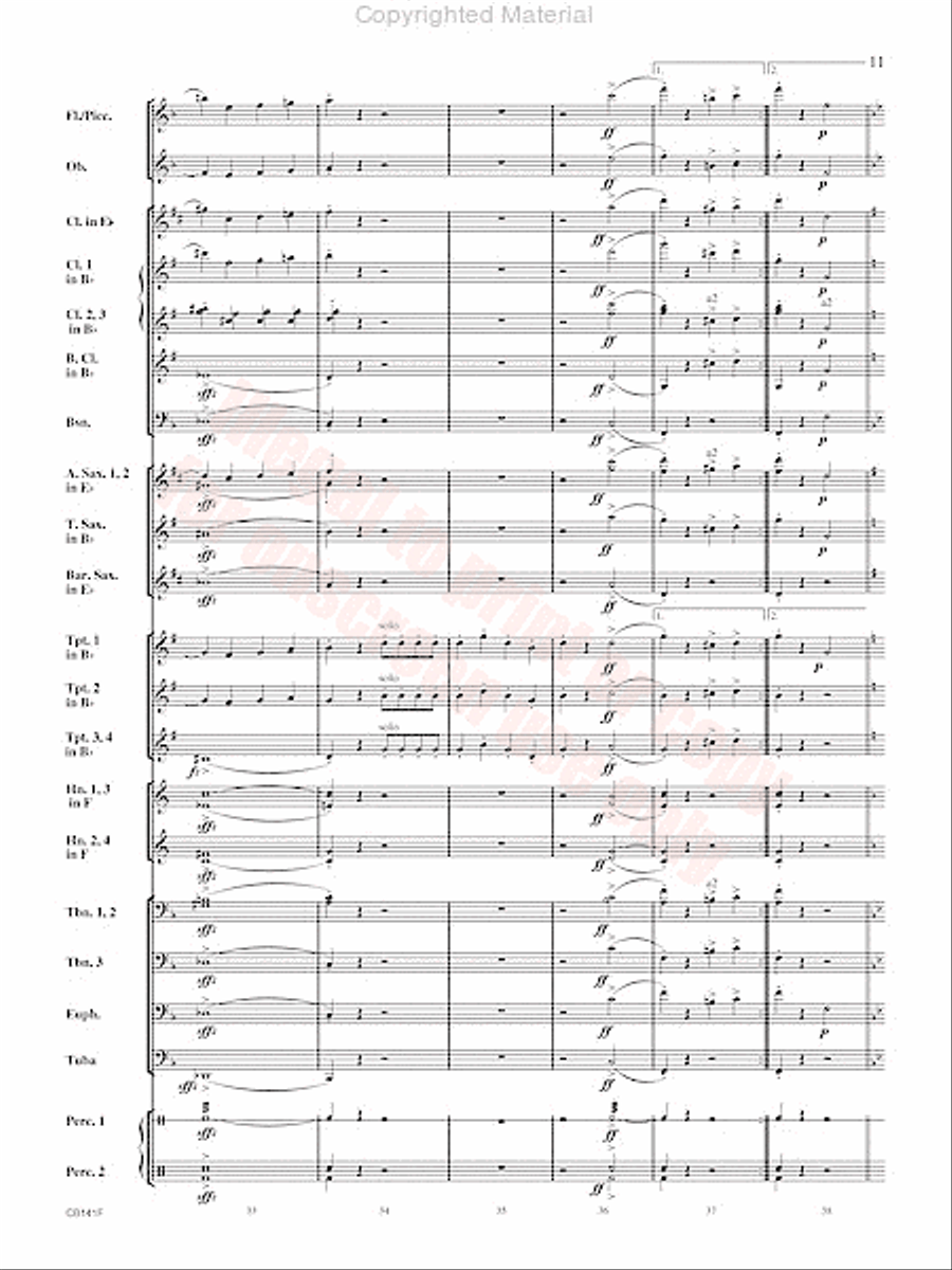 Americans We Concert Band scores gallery preview page 12