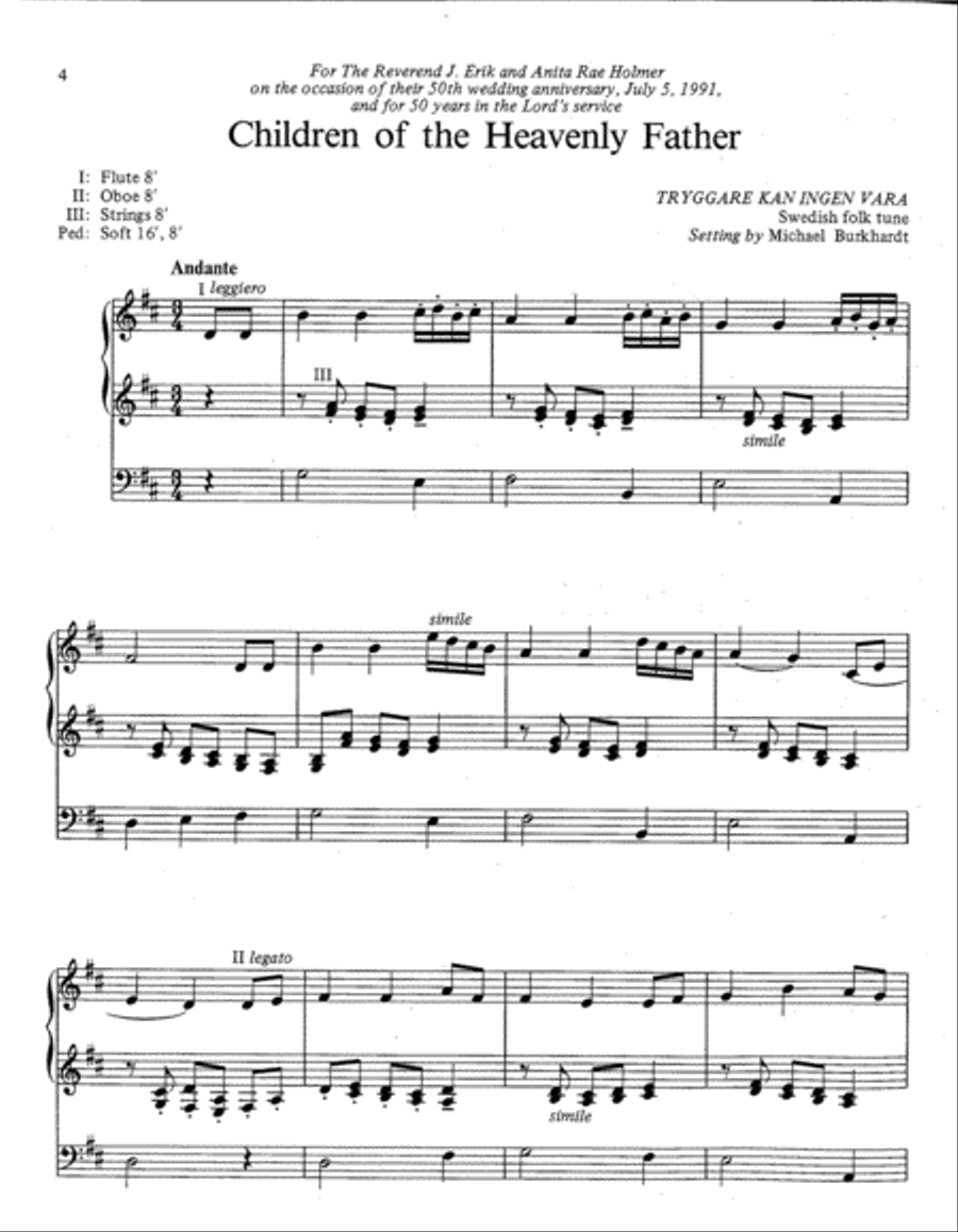 Seven Hymn Improvisations and Free Accompaniments, Set 1 Organ scores gallery preview page 2