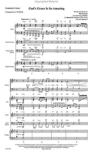 God’s Grace Is So Amazing - Rhythm Score and Parts image number null