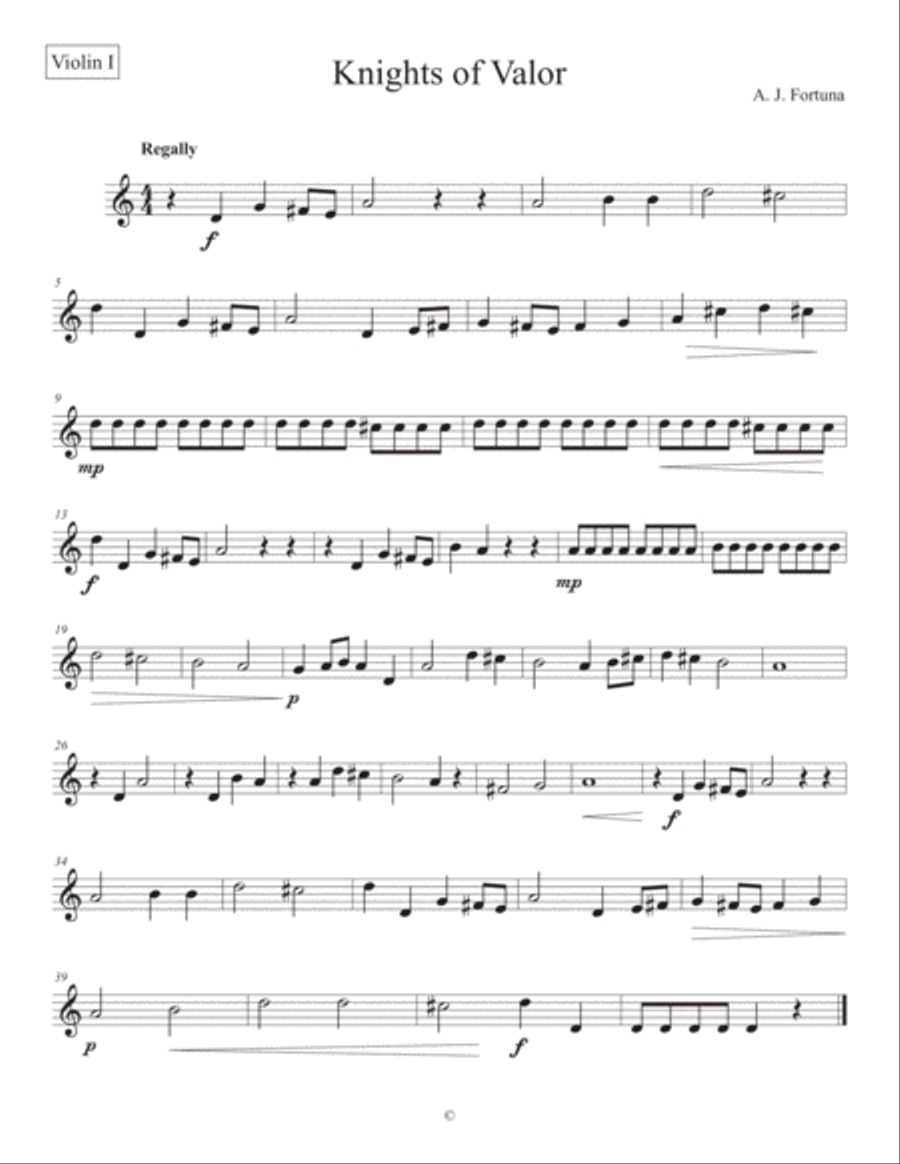 Knights of Valor String Quartet scores gallery preview page 5