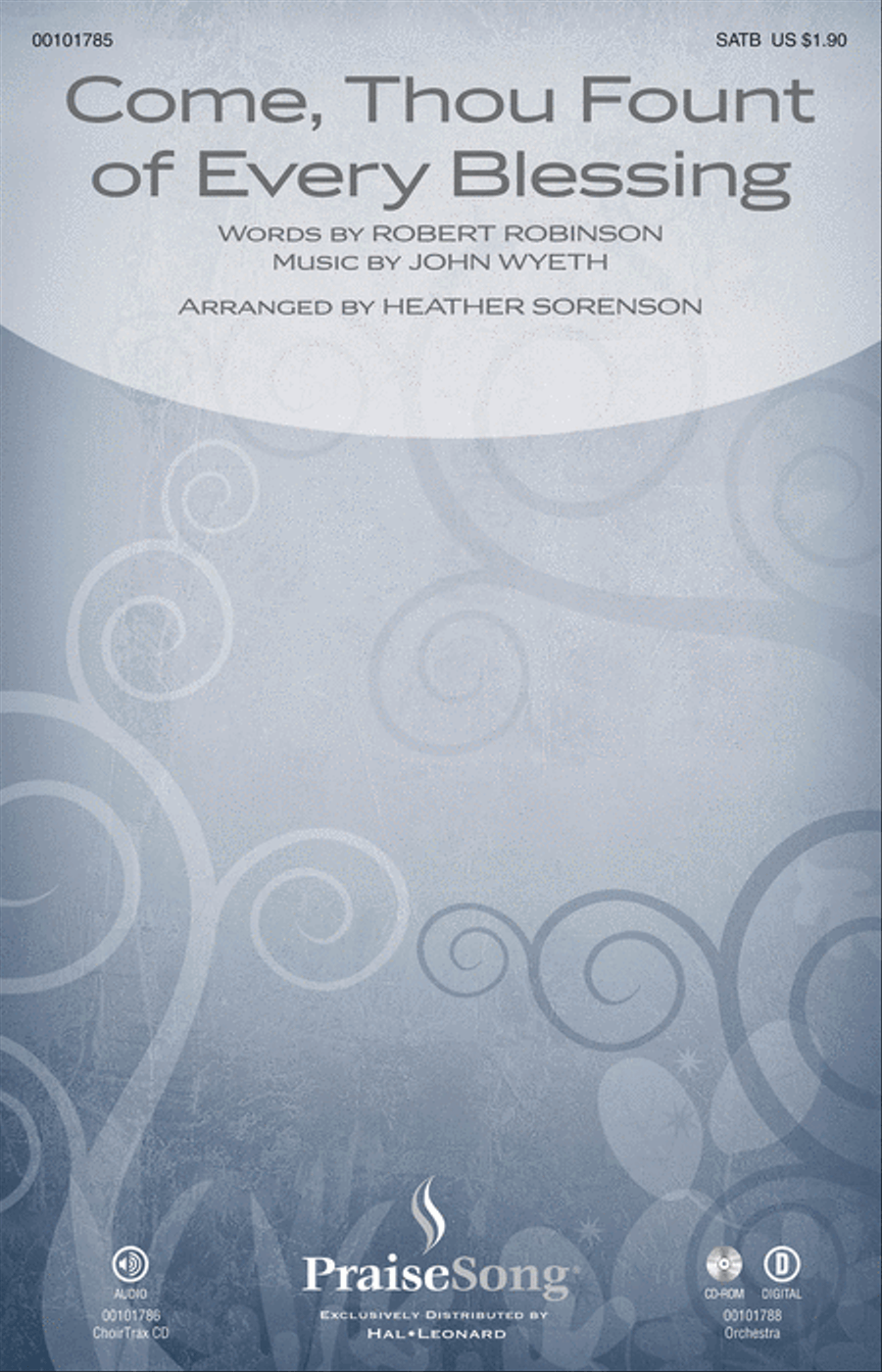 Come, Thou Fount of Every Blessing 4-Part scores gallery preview page 1