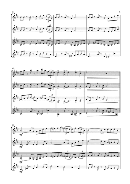 Battle Hymn of the Republic - a Jazz Arrangement - for Clarinet Quartet image number null