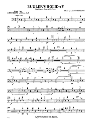 Bugler's Holiday (with Cornet Trio): WP 1st B-flat Trombone B.C.