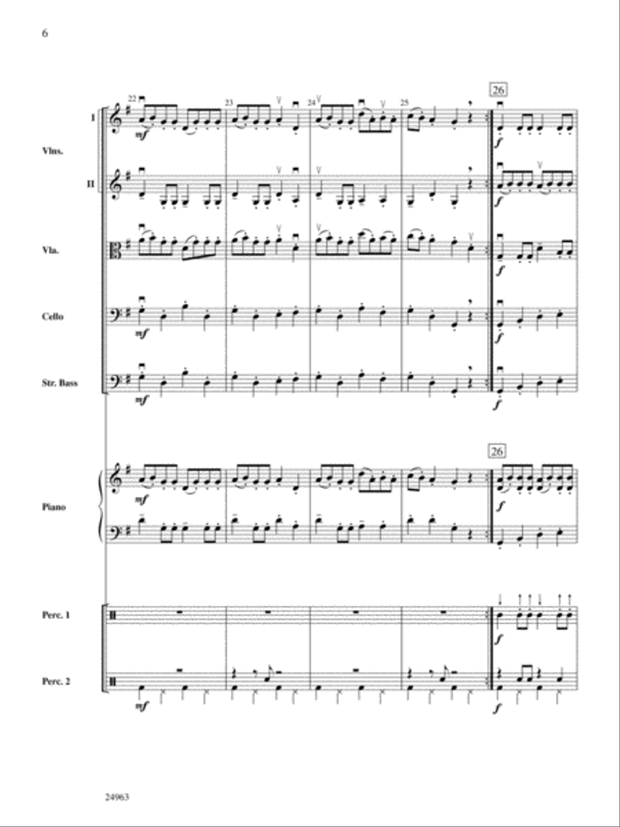 Zydeco Two-Step: Score String Orchestra scores gallery preview page 6