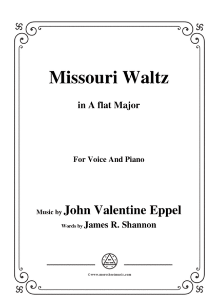 John Valentine Eppel-Missouri Waltz,in A flat Major,for Voice and Piano image number null