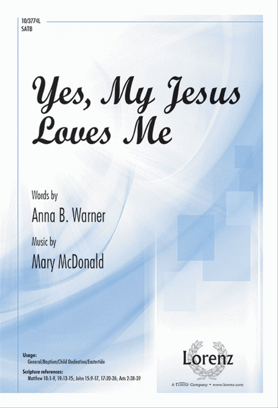 Yes, My Jesus Loves Me 4-Part scores gallery preview page 1