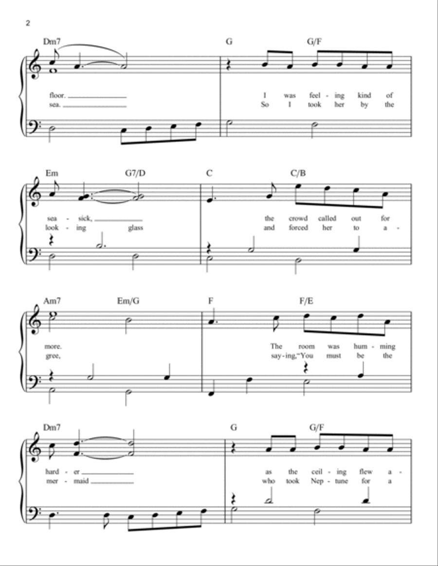 A Whiter Shade Of Pale A Whiter Shade Of Pale Easy Piano scores gallery preview page 2