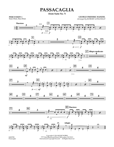 Passacaglia (from Suite No. 7) - Percussion 1