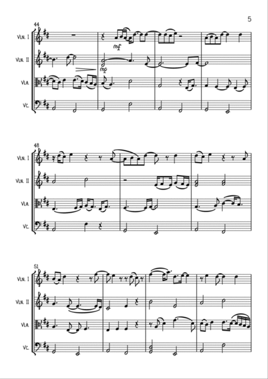 Stonemilker Stonemilker String Quartet scores gallery preview page 5