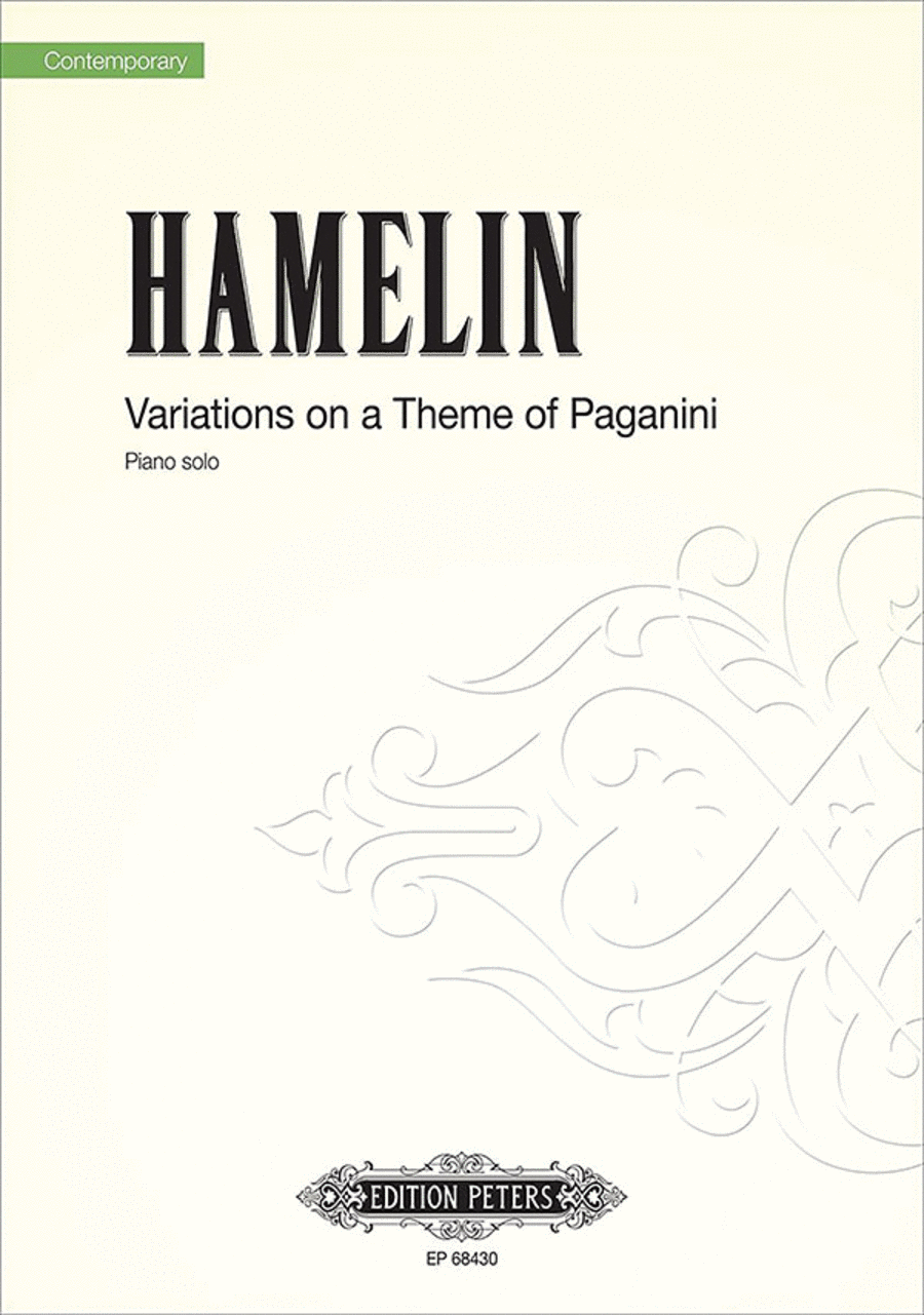 Variations on a Theme of Paganini for Piano Piano Solo scores gallery preview page 1