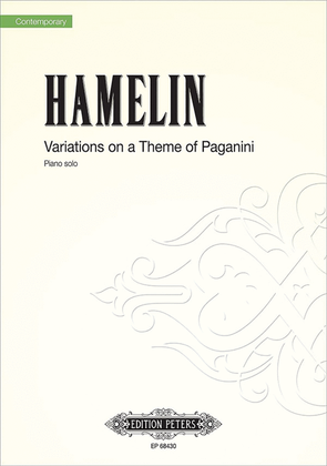 Book cover for Variations on a Theme of Paganini for Piano